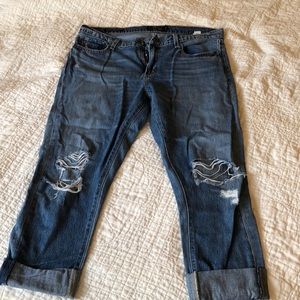 Lucky Brand Distressed Capris